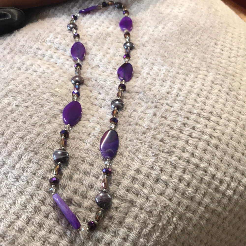 Purple necklace